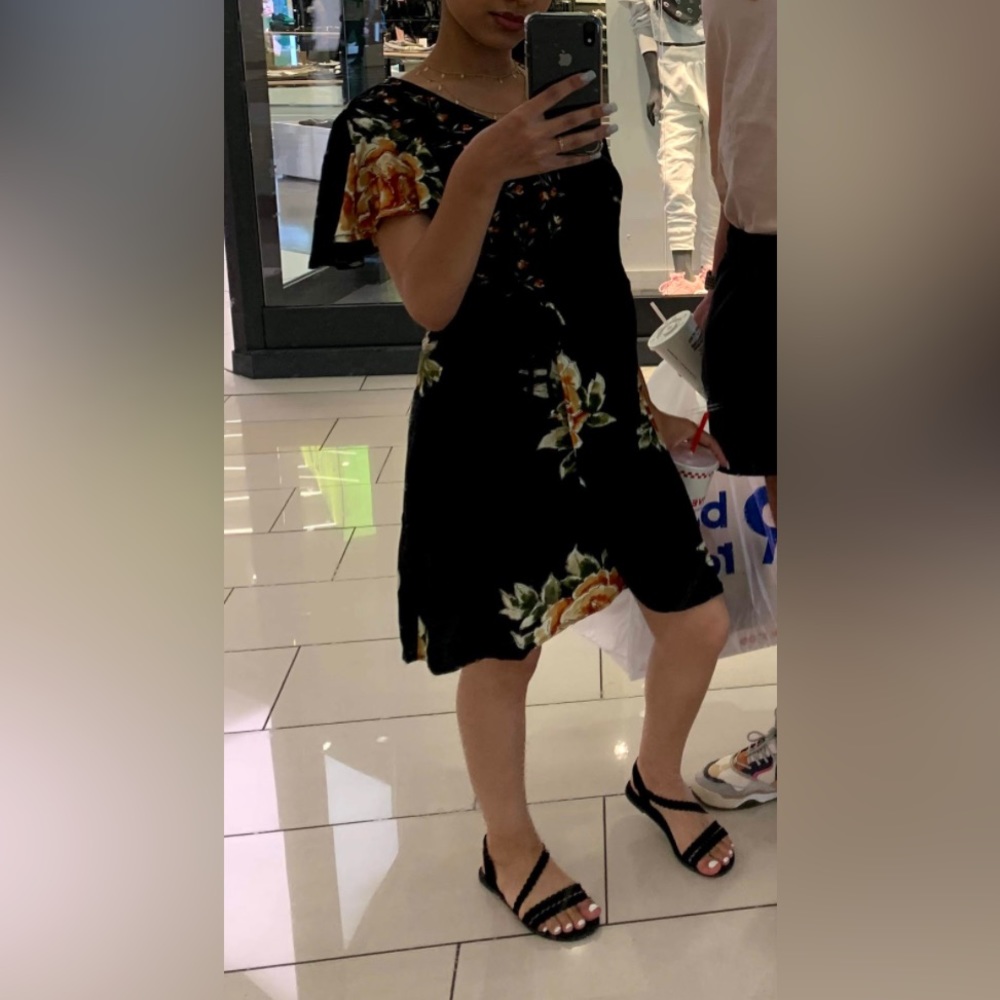 Black Floral Dress